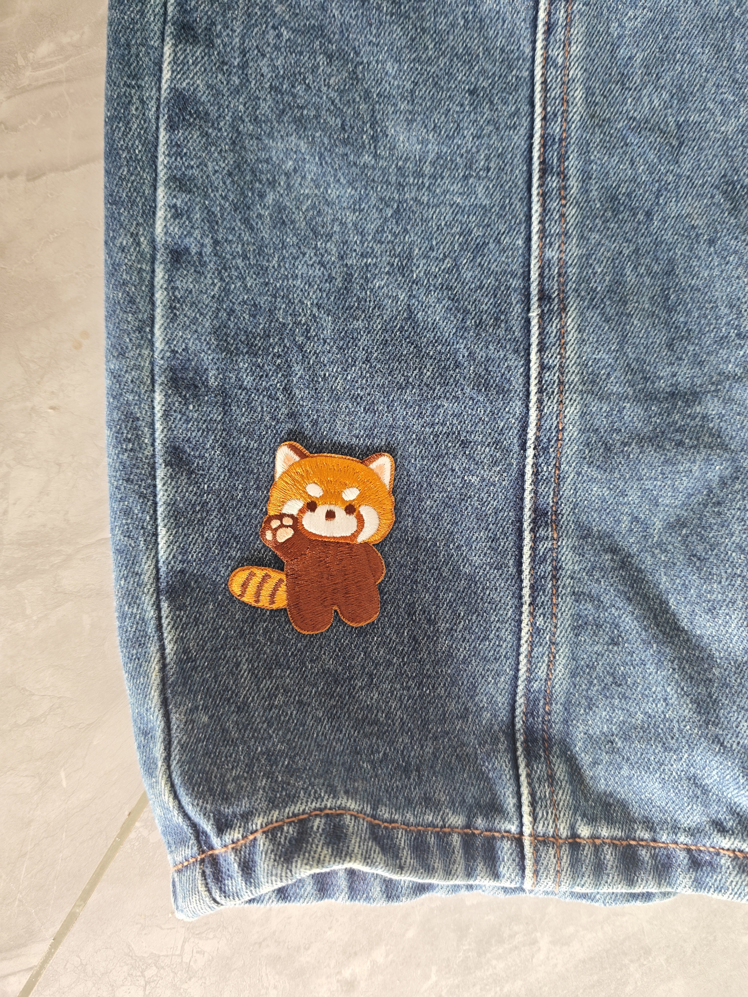 范爷家刺绣可爱小熊猫羽绒服补丁贴包包ipad衣服装饰贴diy布贴免熨烫 实拍图
