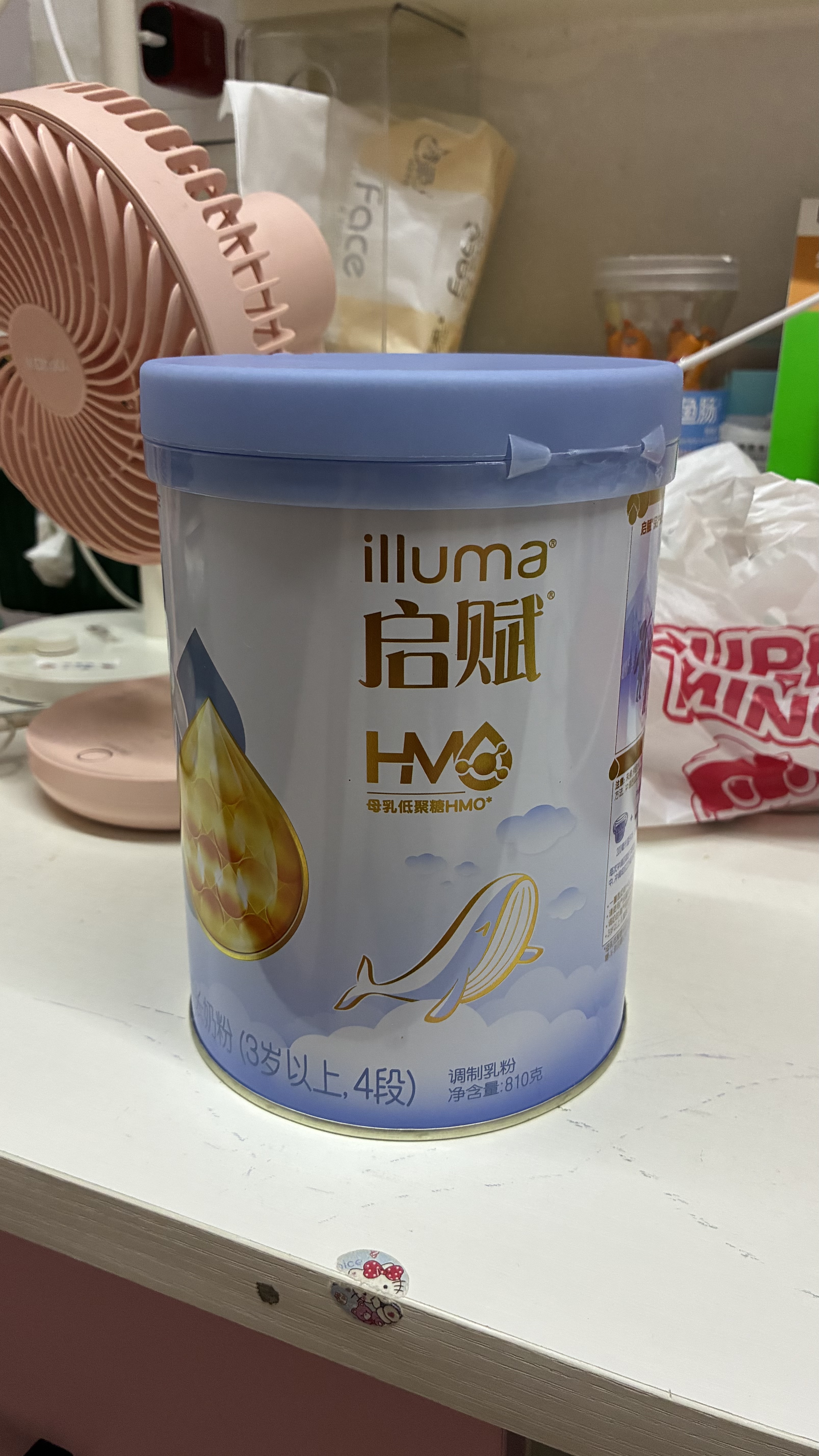 惠氏（Wyeth）【全新7维进阶】启赋蓝钻4段 HMO儿童成长奶粉810g 实拍图