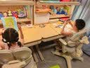 黑白调C2儿童学习桌书桌实木写字桌3-18岁全光谱大路灯京东专供款套装 实拍图