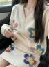 欧迪惠（Oudihui）针织连衣裙女装套装2026年新款秋冬毛衣显瘦裙子女衣服穿搭一整套 米白套装 L 实拍图
