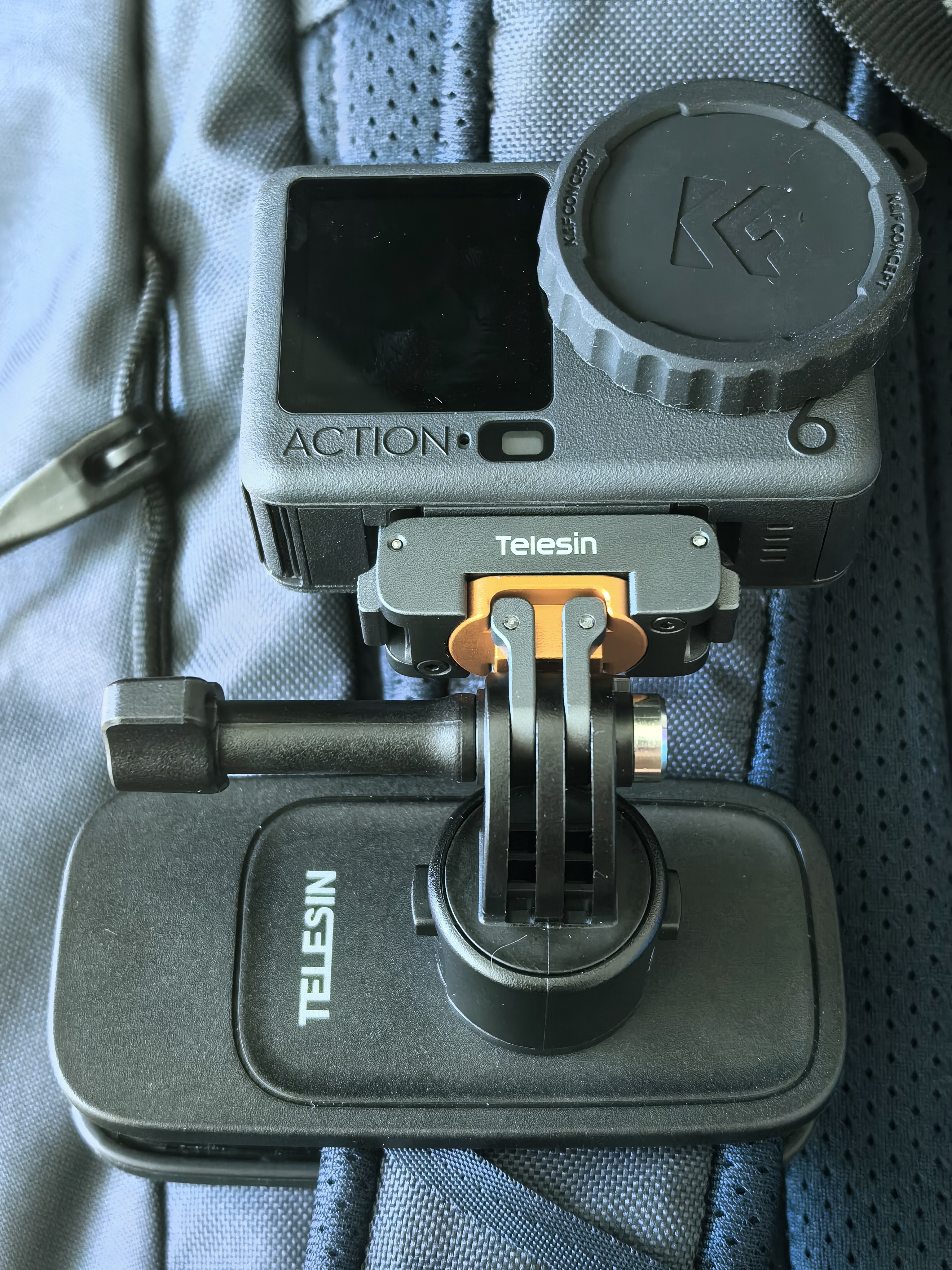 TELESIN(泰迅)大疆action6/5pro/4快拆背包夹nano gopro13肩带胸前固定insta360第一视角拍摄运动相机配件 实拍图