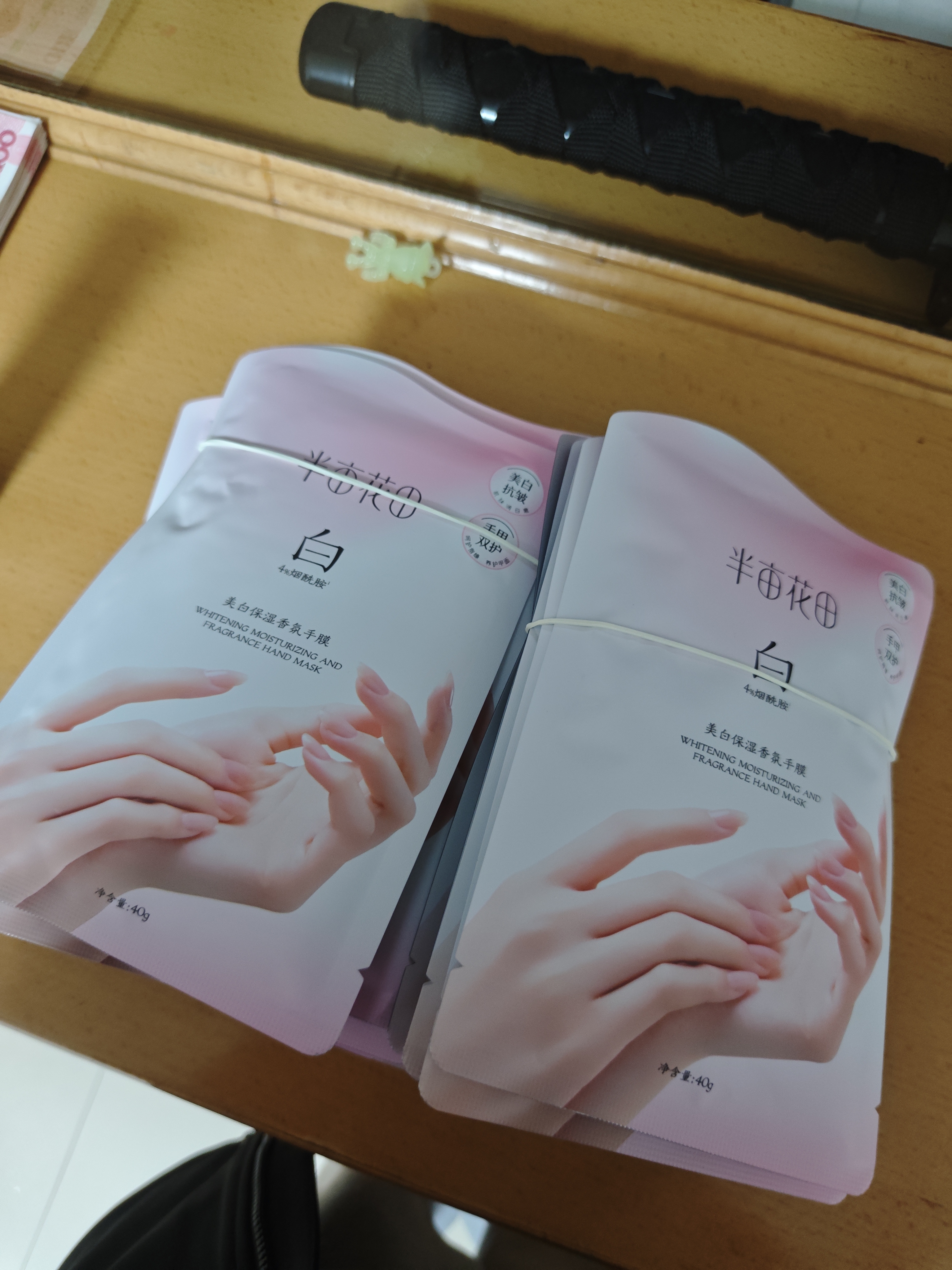 半亩花田美白手膜嫩白保湿补水滋润防干裂粗糙淡纹男女20双伴手送礼 实拍图