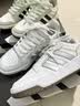 adidas ENTRAP美式校园风运动鞋少年感复古篮球风板鞋阿迪达斯   白色/金属暗银   40.5 实拍图