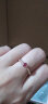 ENZO【520礼物】彩宝 茜茜公主系列 18K金镶红宝石钻石戒指女EZV4309 15号 实拍图