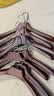 喜泽实木衣架子衣服架衣挂衣服撑西装大衣架无痕宽肩衣架 复古-男款 10个装 实拍图