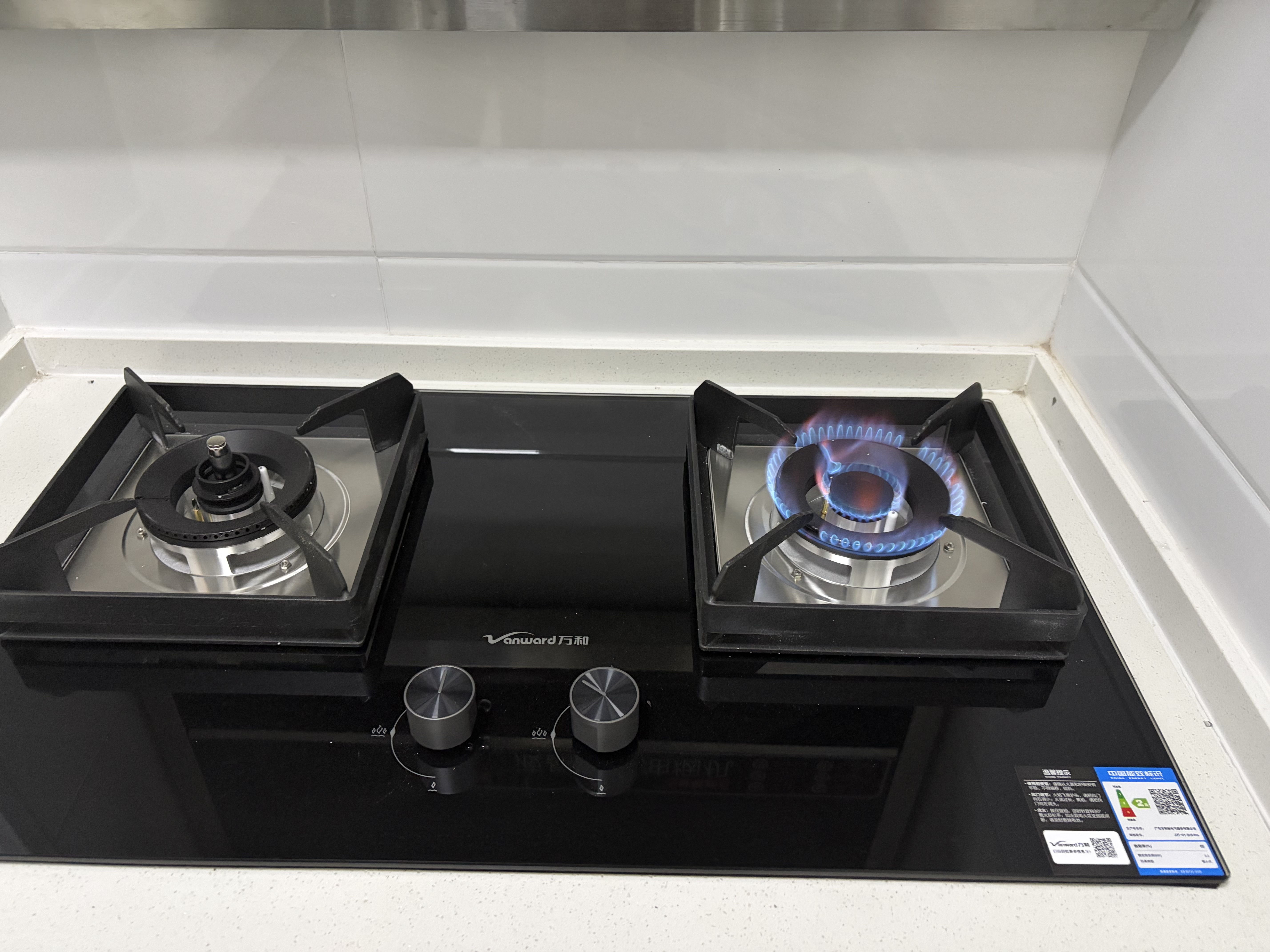 万和【蓝莲花B10 Pro】5.2kW天然气烟灶联动安全防干烧嵌入式家用煤气双炉具台燃气灶 实拍图