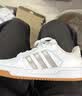 adidas ENTRAP美式校园风运动鞋少年感复古篮球风板鞋阿迪达斯   白色/金属暗银   39 实拍图