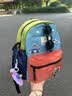 SHUKIKU儿童书包幼儿园一年级书包小学生背包男女生户外旅游双肩包橙红M 实拍图