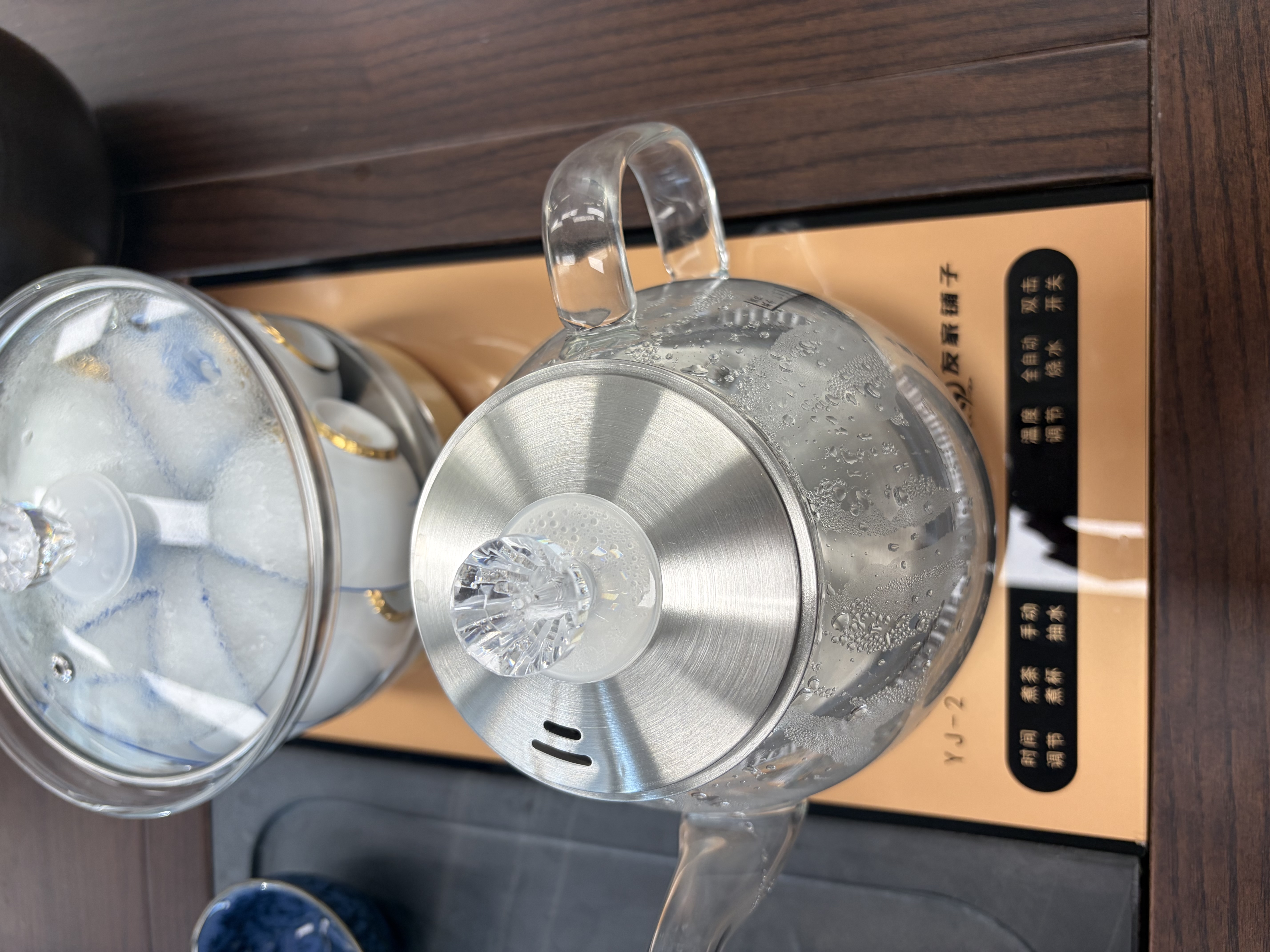 友家铺子（Biooner）全自动上水电热水壶烧水壶电茶壶煮泡茶家用办公茶台一体茶桌嵌入式茶具套装 1L 底部上水-消毒款（ 长宽37*20cm ） 实拍图