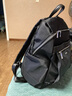 莱夫双肩包女大容量通勤旅行经典百搭轻便帆布背包 大号黑色(可放14英寸电脑) 实拍图