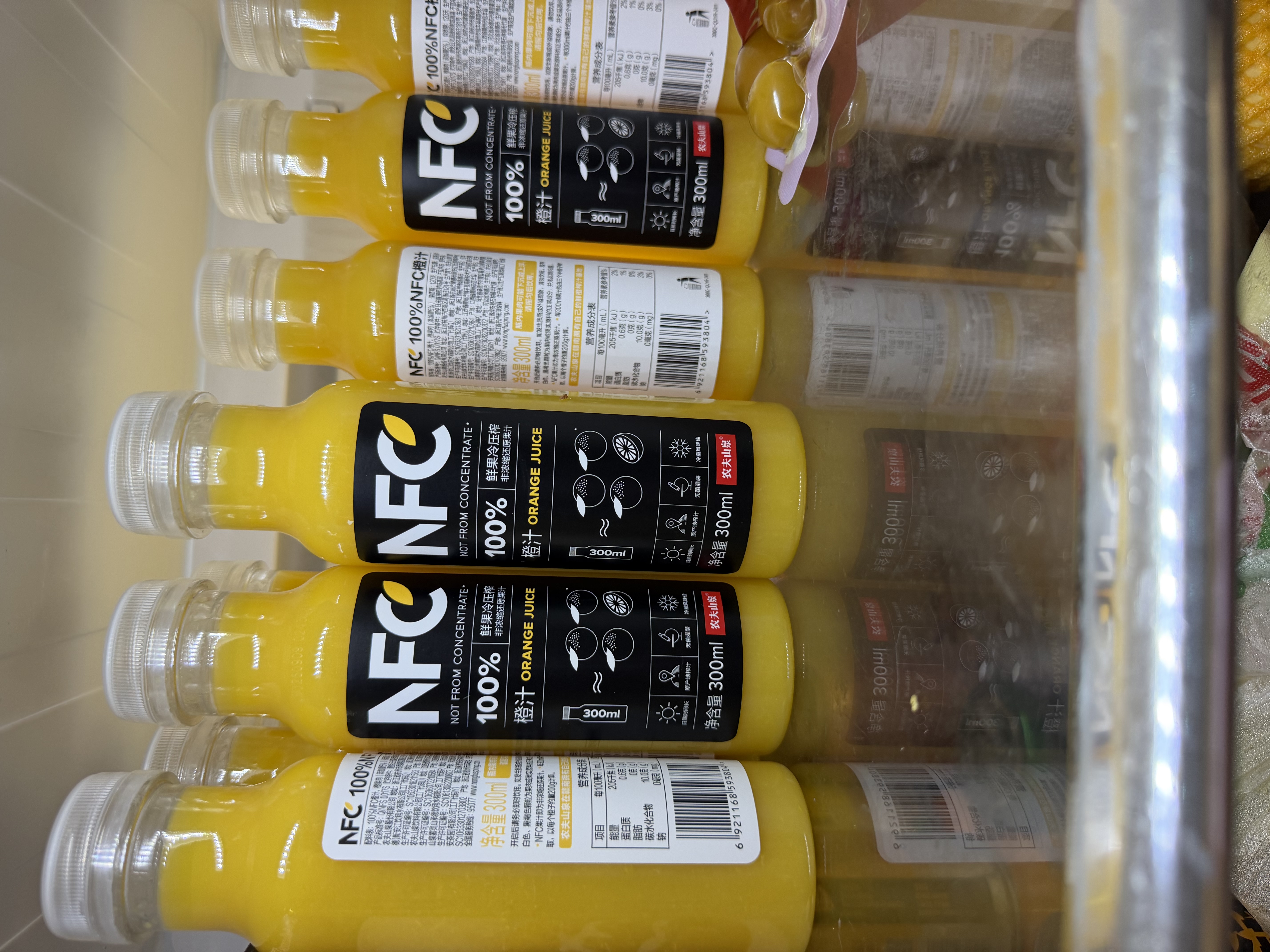 农夫山泉100%纯果汁NFC橙汁300ml*24瓶鲜果冷压榨0添加剂饮料礼盒 实拍图