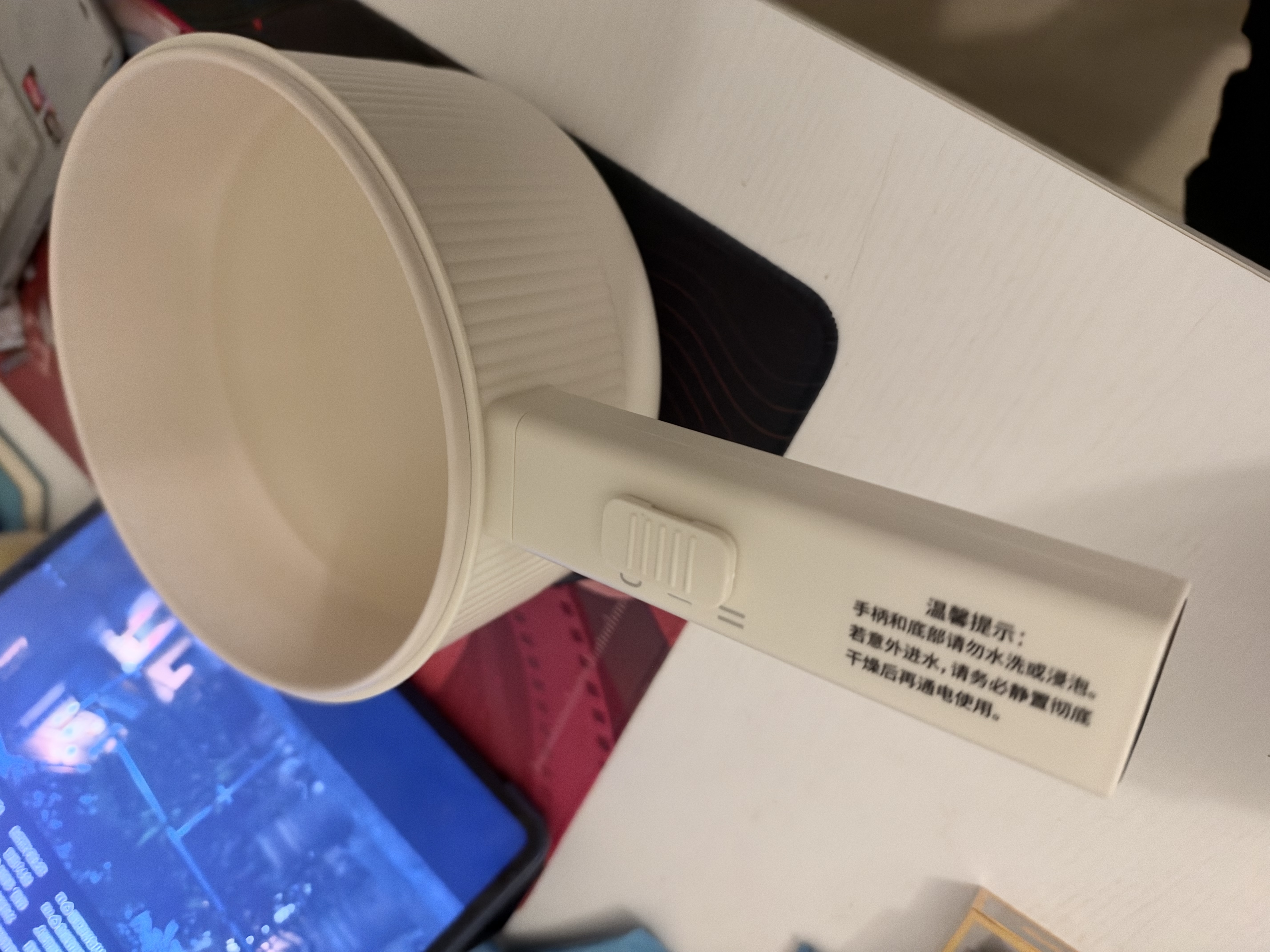 奥克斯（AUX）电煮锅 泡面锅 宿舍小电锅学生寝室一体泡面小火锅 2.2L长手柄多功能锅宝宝辅食DR213带蒸笼 实拍图