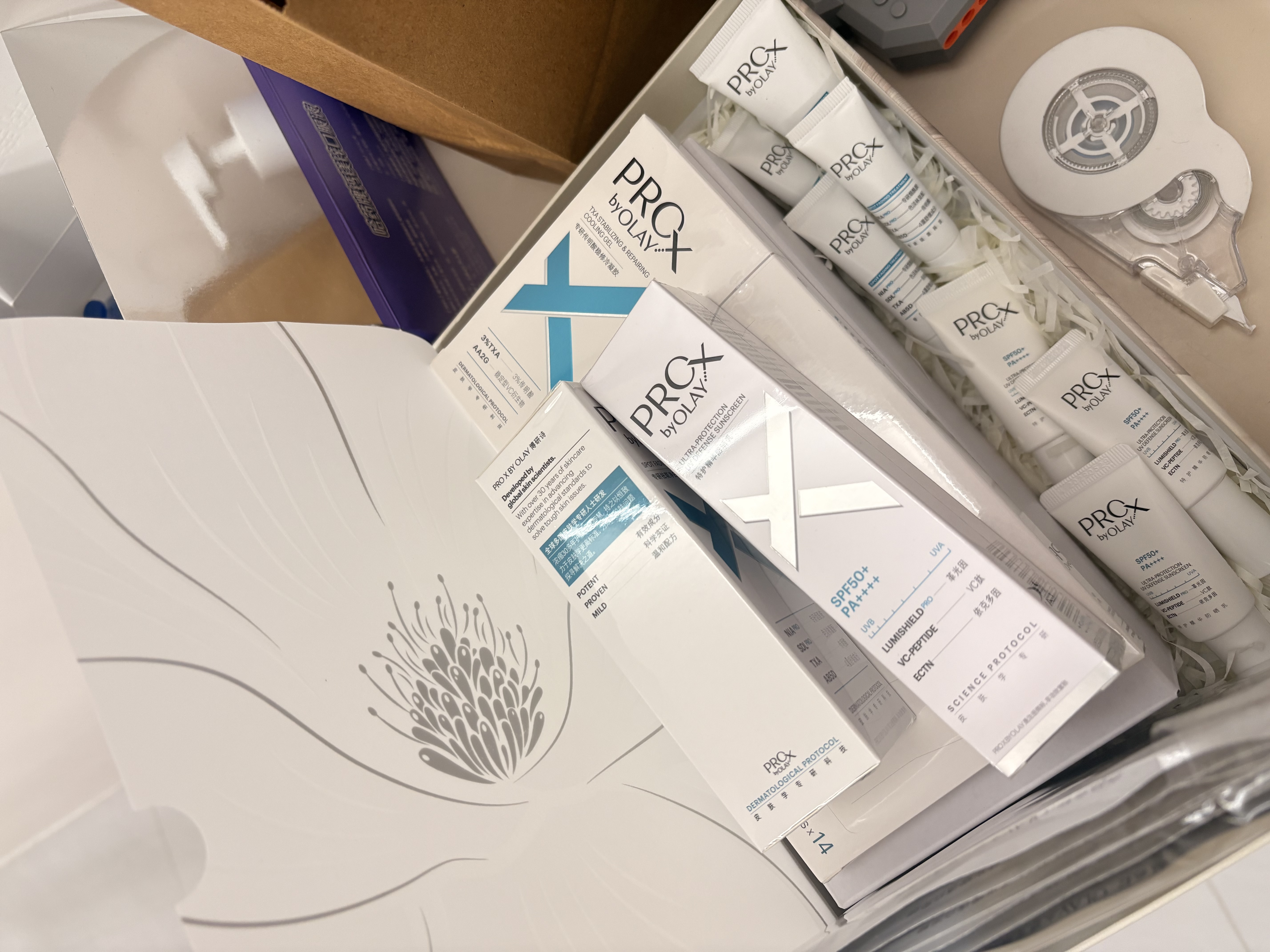 玉兰油（OLAY）全新ProX大师防晒乳淡斑小白瓶精华液传明酸护肤品套装生日礼物女 实拍图