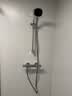 高仪（GROHE）进口恒温淋浴花洒套装 110方形手持 家用三式出水喷头 可升降滑杆 恒温无下水|黑色手持 实拍图