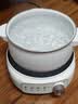 美的（Midea）电煮锅 电火锅 电热锅 电炒锅 分体式可拆洗 2.6L小电锅 学生宿舍多功能锅泡面锅 XZC2088S 配蒸笼 实拍图