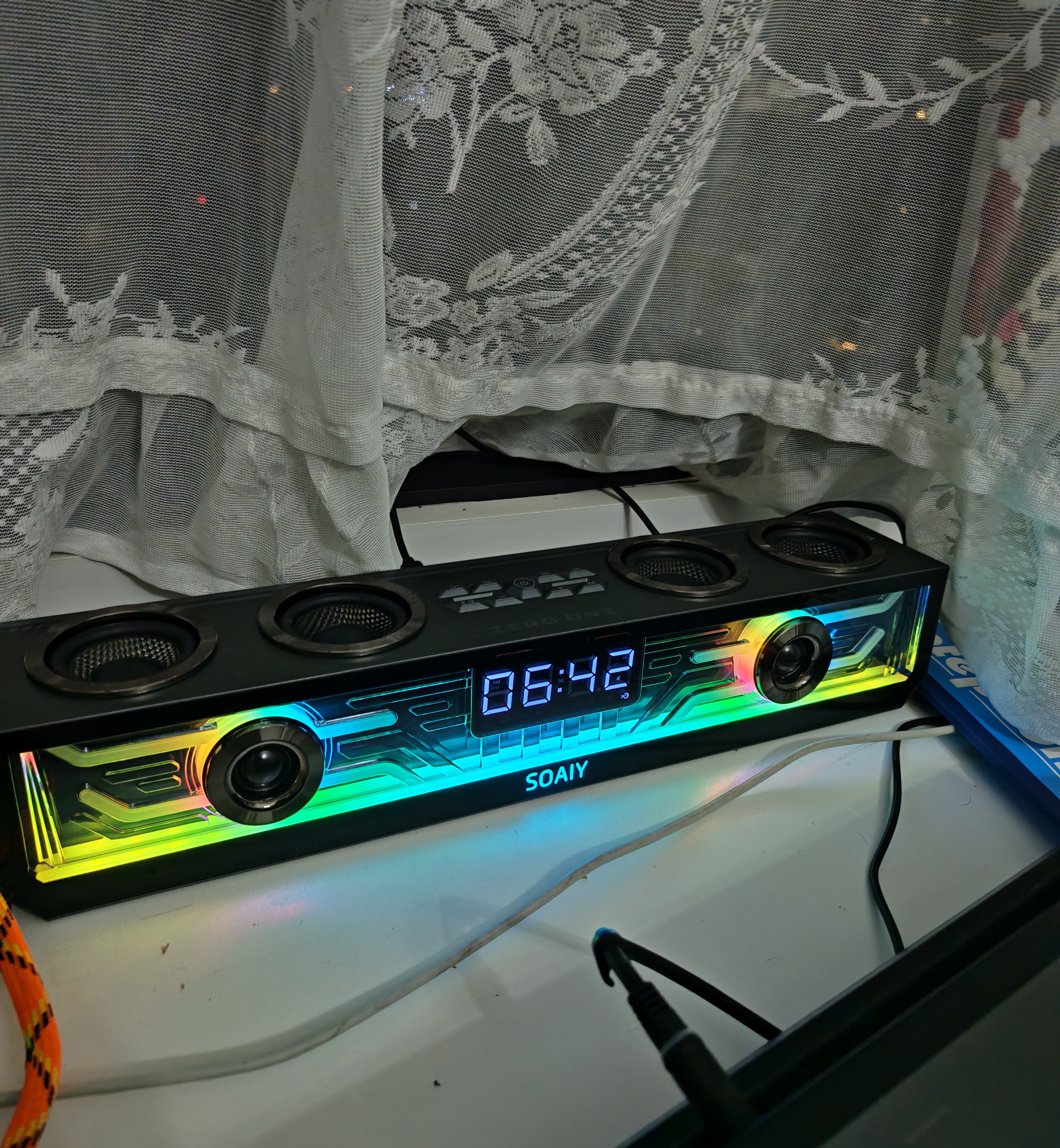 索爱（soaiy）电脑音响专业电竞PS5游戏长条音箱台式笔记本桌面蓝牙大功率音乐看剧SH01礼物送男友 实拍图