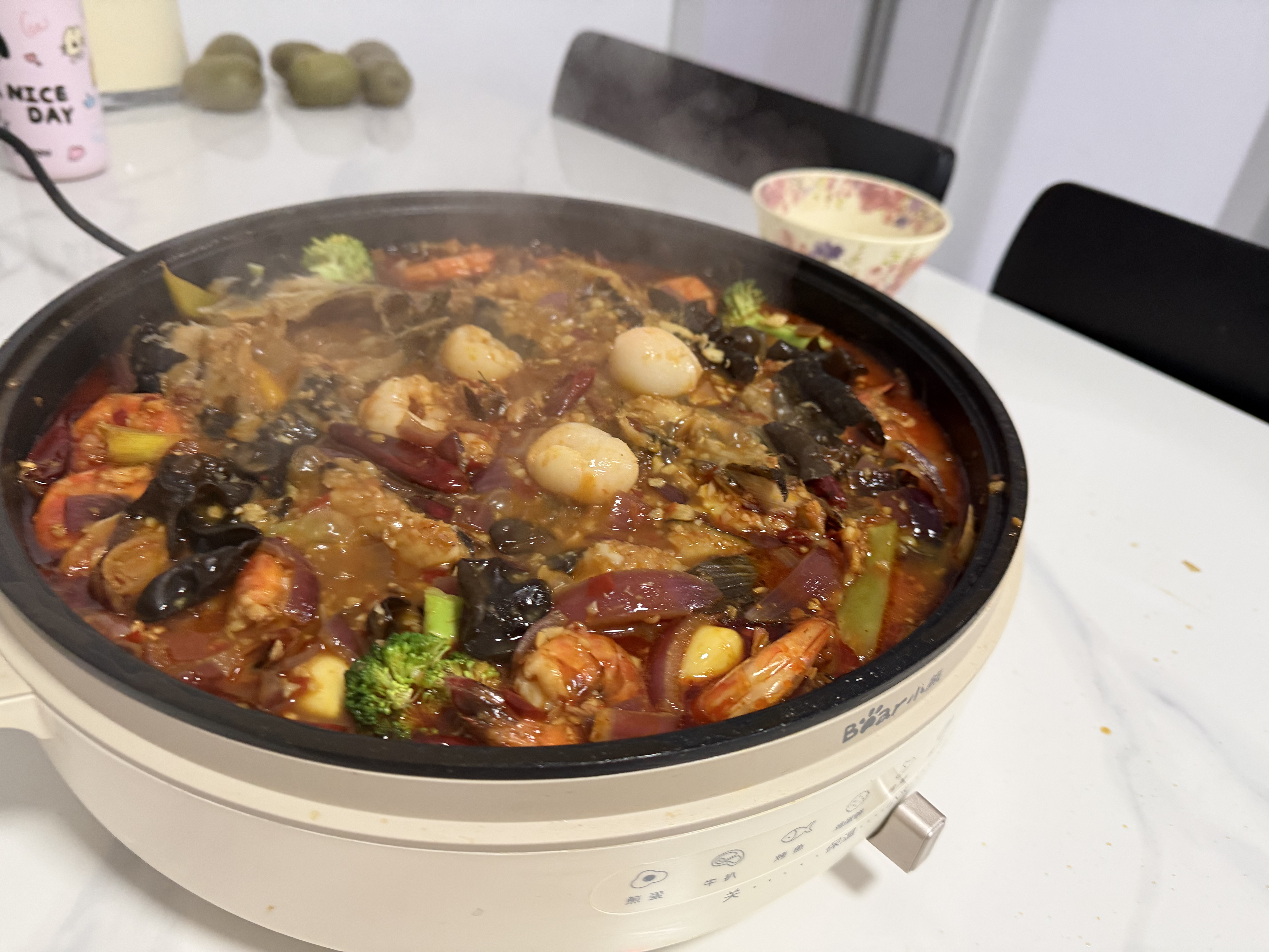 小熊（Bear）电饼铛电饼档家用单面煎饼锅加大烙饼锅早餐机蛋饼机煎烤机多功能3档火力 50mm加深 DBC-H16U5 实拍图