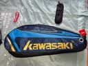 川崎（KAWASAKI）羽毛球包单肩背包网球包男女独立鞋袋羽毛球拍包8327藏青 实拍图
