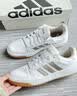 adidas ENTRAP美式校园风运动鞋少年感复古篮球风板鞋阿迪达斯   白/金色   42 实拍图