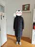 京东京造300g高充绒新款90羽绒服男女长款升级耐磨防泼水秋冬厚外套黑2XL 实拍图