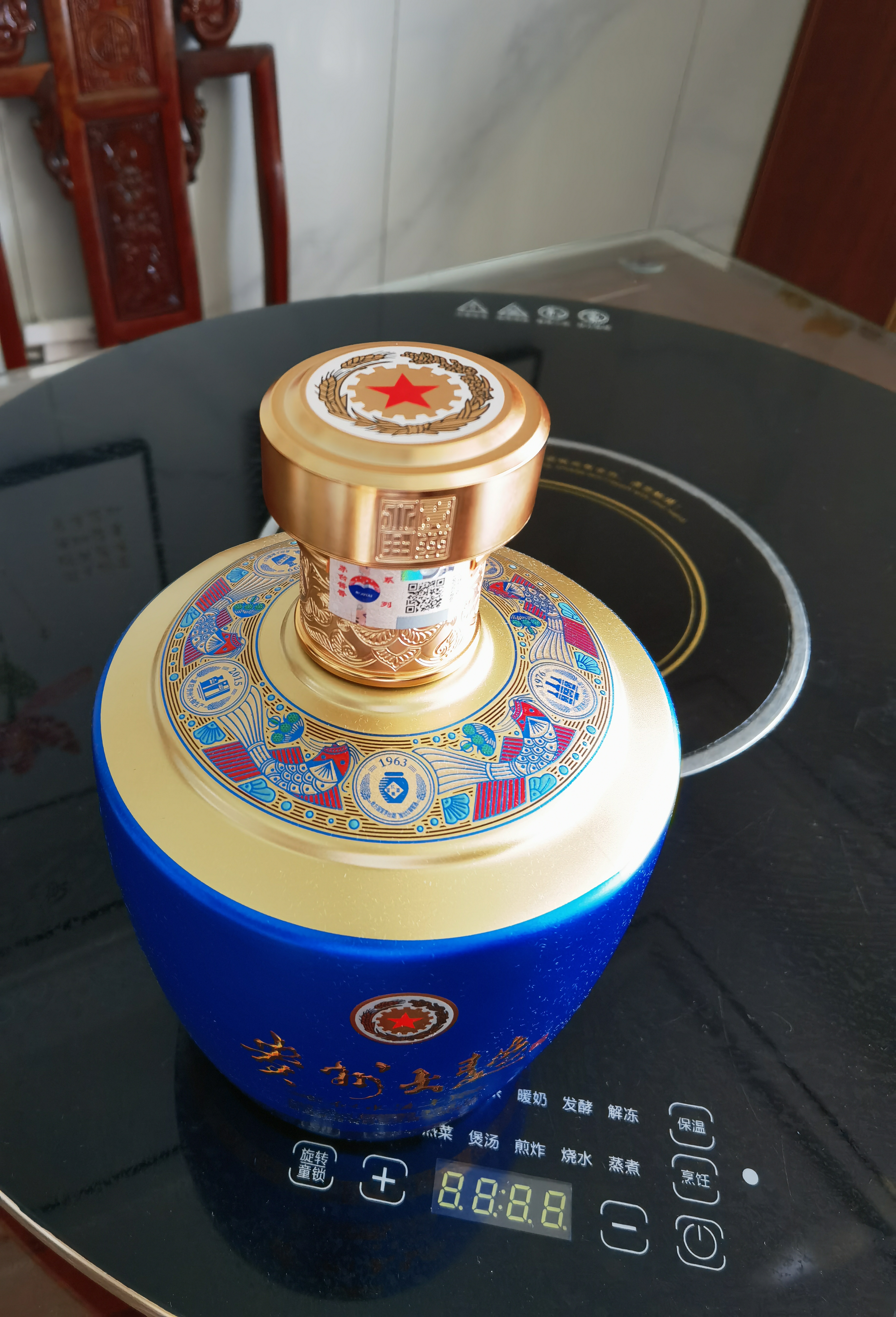 茅台 贵州大曲 似水流年 酱香型白酒 53度 1.5L 单坛 新老包装随机 实拍图