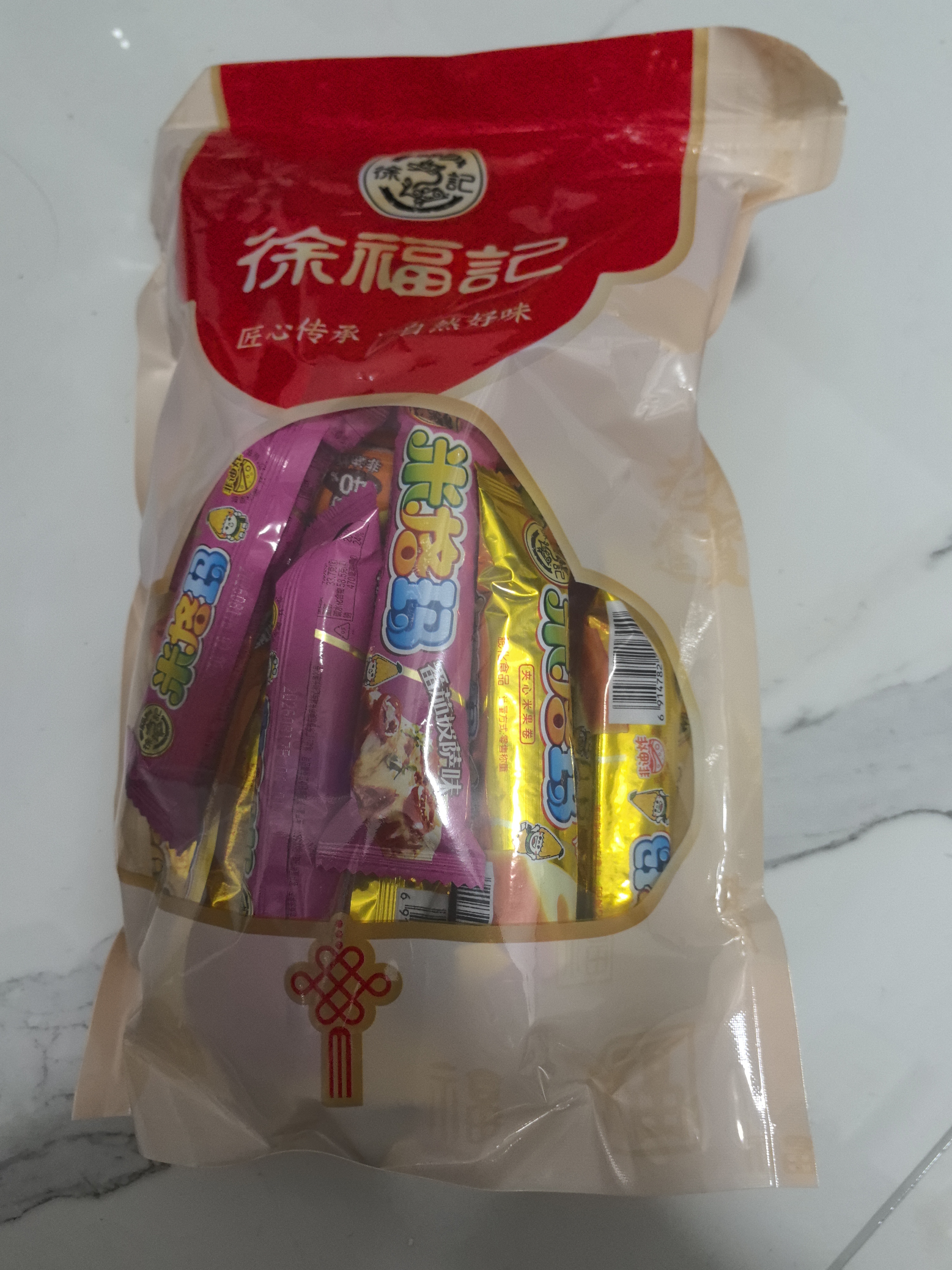 徐福记米格玛425g/袋 饼干约35根夹心米果卷小包装 早餐健康零食 实拍图