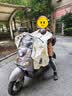 悦野电动车挡风被夏季电瓶车遮阳罩薄款防雨防晒罩摩托车防风被斗篷款 实拍图