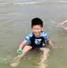 佑游儿童泳衣分体式男童中小童男孩防晒泡温泉游泳衣泳裤36324蓝色5XL 实拍图
