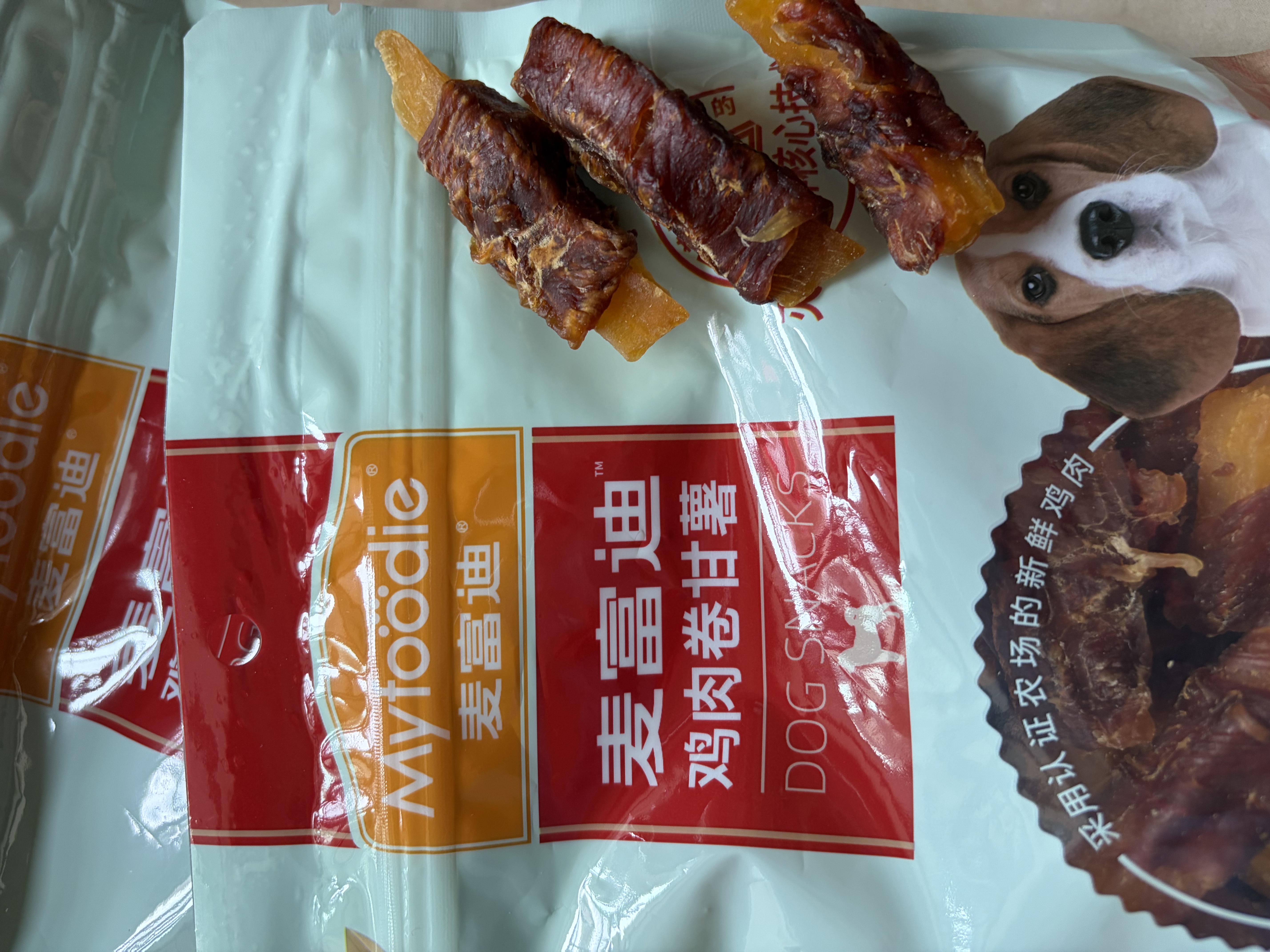 麦富迪狗狗零食 奢华营养鸡肉卷甘薯1200g成幼犬磨牙训练奖励宠物零食 实拍图