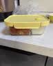 希乐扣玻璃饭盒上班族带饭 微波炉可加热餐盒便当盒大容量保鲜盒长分隔 实拍图