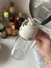双枪油壶喷油壶 倒油喷油一体食用油玻璃油壶厨房家用不挂油 奶油白 实拍图