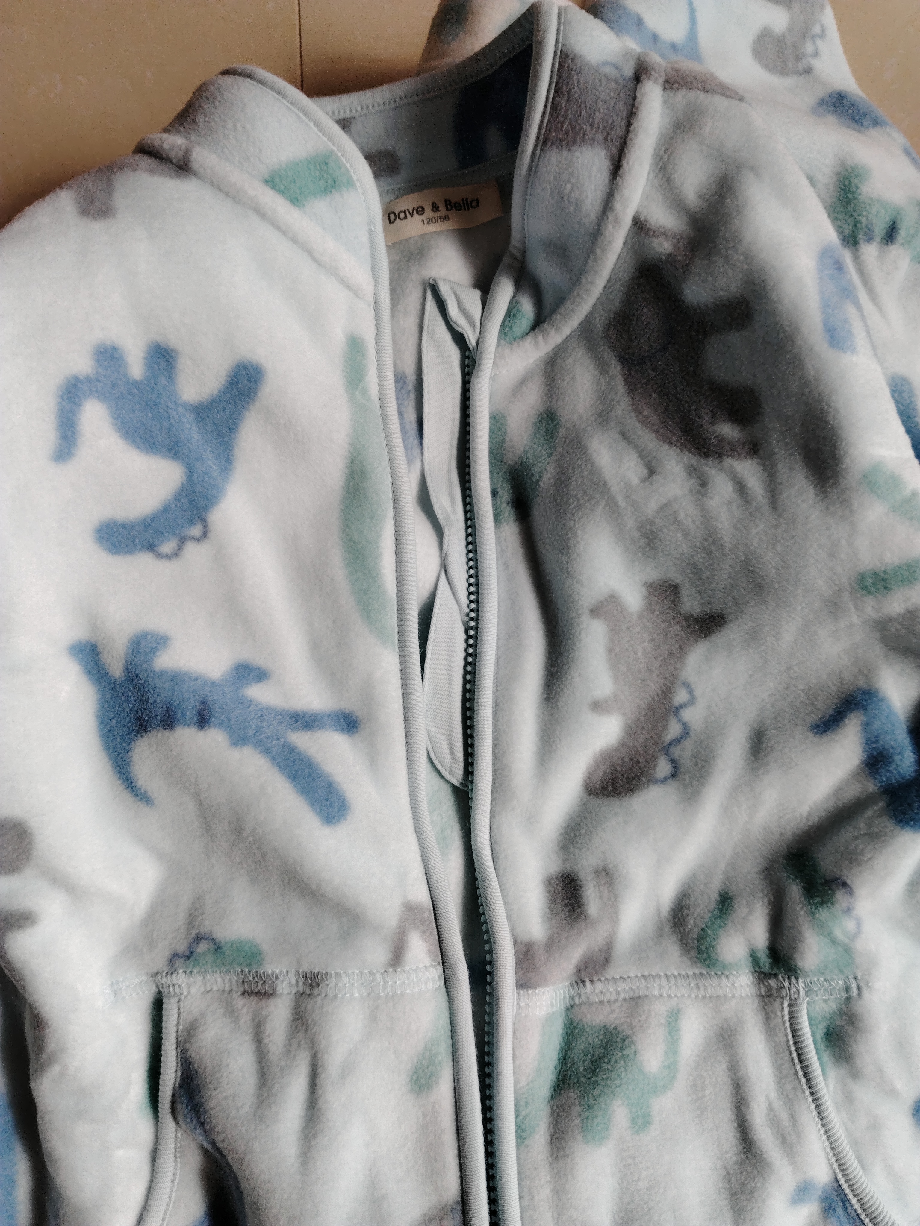 戴维贝拉【抱抱衣】童装男童摇粒绒外套冬装内胆儿童宝宝衣服 实拍图