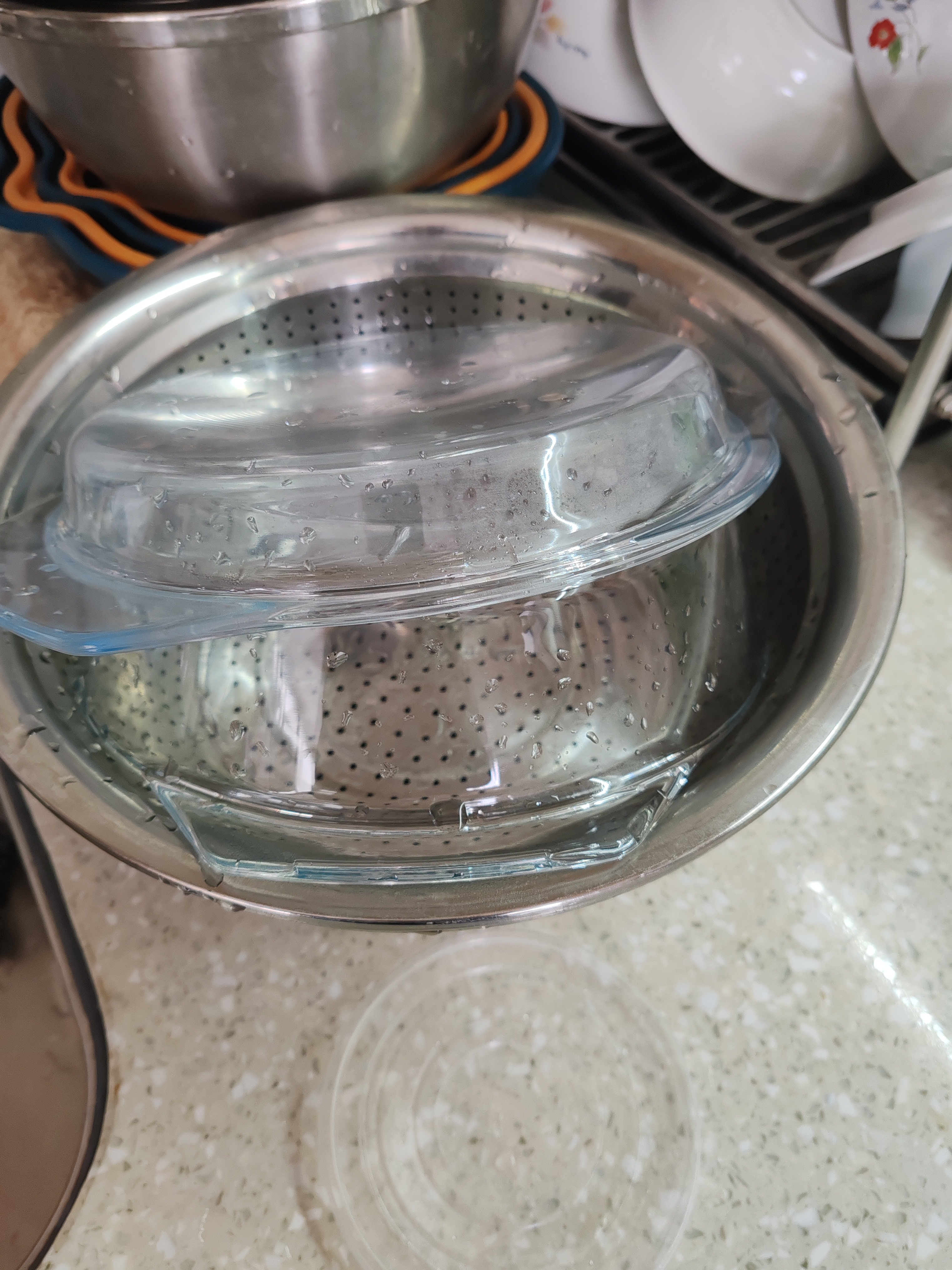 格娜斯双耳透明耐热玻璃碗大号带盖微波炉专用碗面汤碗沙拉碗可进洗碗机 实拍图