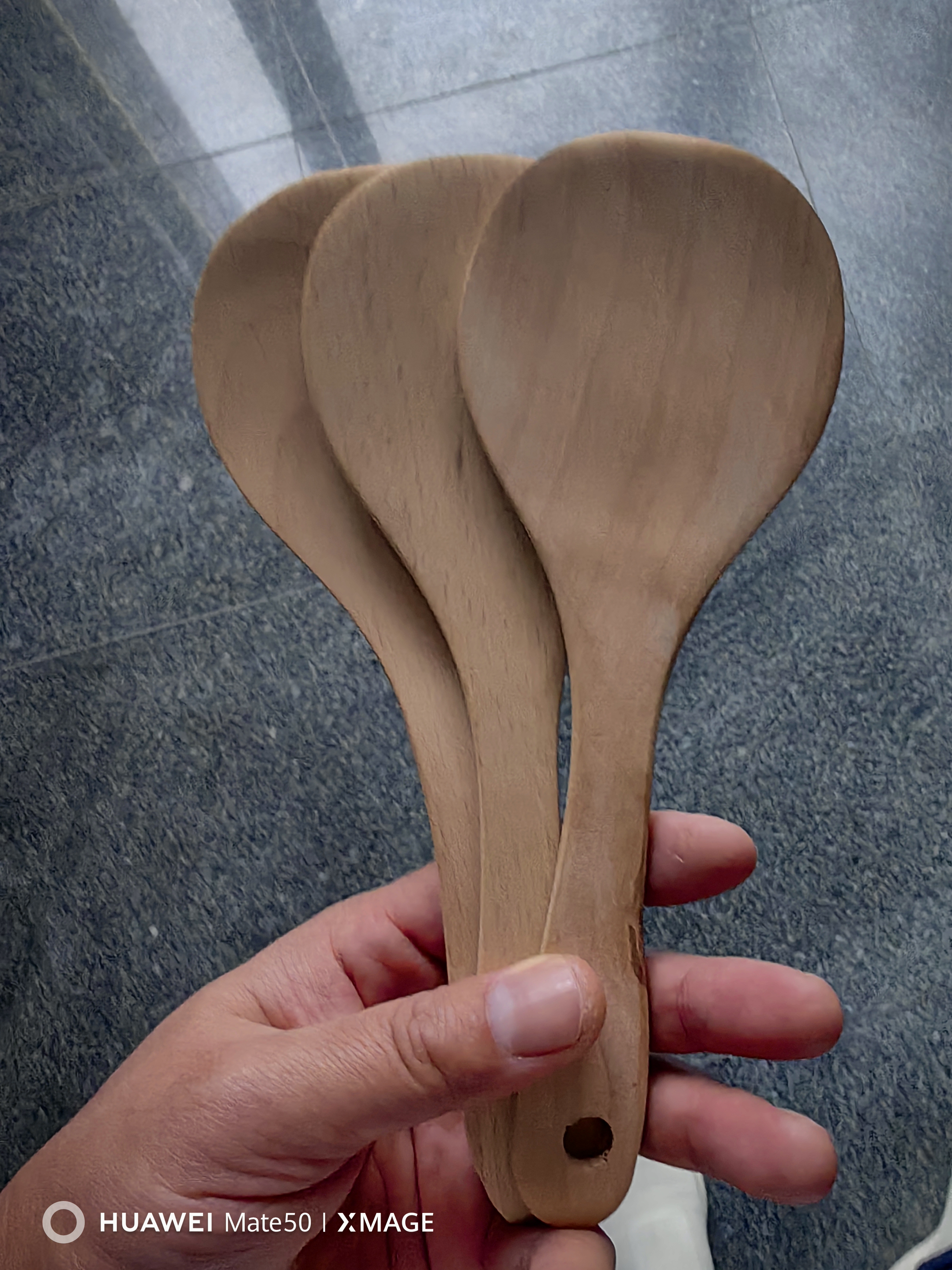进口木锅铲不粘锅专用木铲耐高温厨房无漆无蜡炒菜铲汤勺套装木质 【天然柯木】22cm饭勺 实拍图