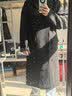 艾梵斯贝新款冬季男士毛呢大衣中长款过膝加厚呢子男款风衣外套韩版潮宽松 黑色(加棉款) M 实拍图