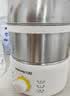 九阳（Joyoung）蒸蛋器 煮蛋器 定时 自动断电安心用 小型316L不锈钢多功能 双层蒸煮鸡蛋早餐神器ZD14-GE330 实拍图