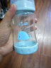 格林博士新生儿玻璃防胀气倒置奶瓶宽口径手柄吸管奶瓶婴幼儿宝宝奶瓶 粉色玻璃180ml（S奶嘴） 实拍图