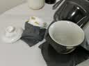 不拙便携式旅行茶具快客杯户外出差露营茶具茶杯一壶三杯白瓷山水盖碗 实拍图