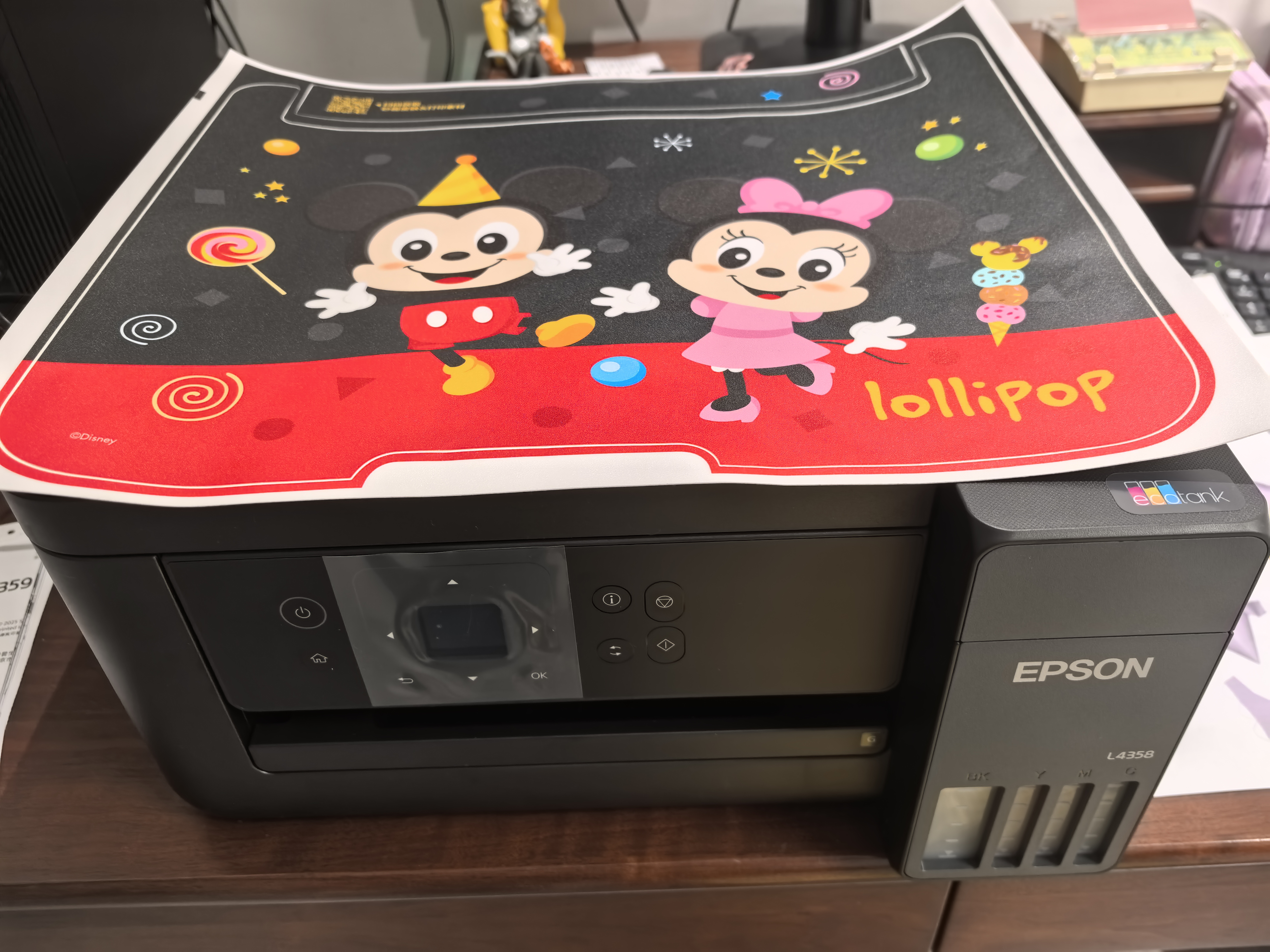 爱普生（EPSON）【6代新品】L4358墨仓式彩色无线AI学习打印机一体机家用办公L4266 L4268升级自动双面液晶屏 黑 实拍图