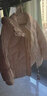 Aosijie高端品牌羽绒服女短款2025冬季新款宽松加厚保暖小个子白鸭绒外套 乳白色 L 【125-145斤】 实拍图