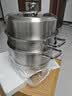 美厨（MAXCOOK）蒸锅 304不锈钢30CM三层蒸锅 加厚复底汤锅 燃气电磁炉通用 实拍图