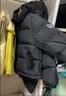 保姆鹅 儿童羽绒服宝宝短款加厚白鸭绒外套男童女童保暖防风冬[NG2637] 黑 120 实拍图