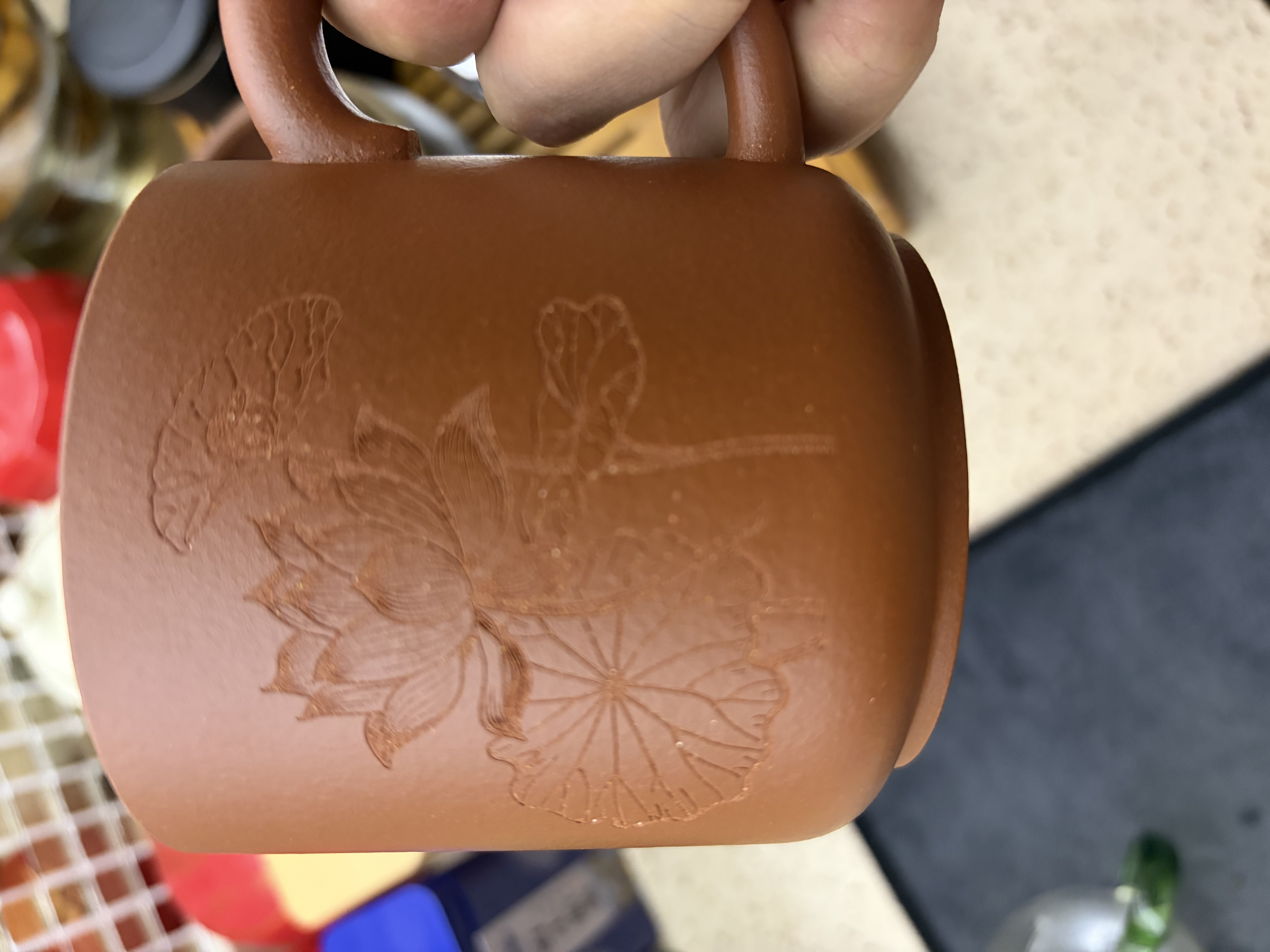 京东京造 茶杯 宜兴紫砂茶水分离泡茶水杯子男士送中秋礼物 降坡泥不染杯 实拍图