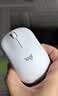罗技（Logitech）M221 轻音鼠标 无线鼠标 办公鼠标 对称鼠标 带无线微型接收器 米白色 实拍图