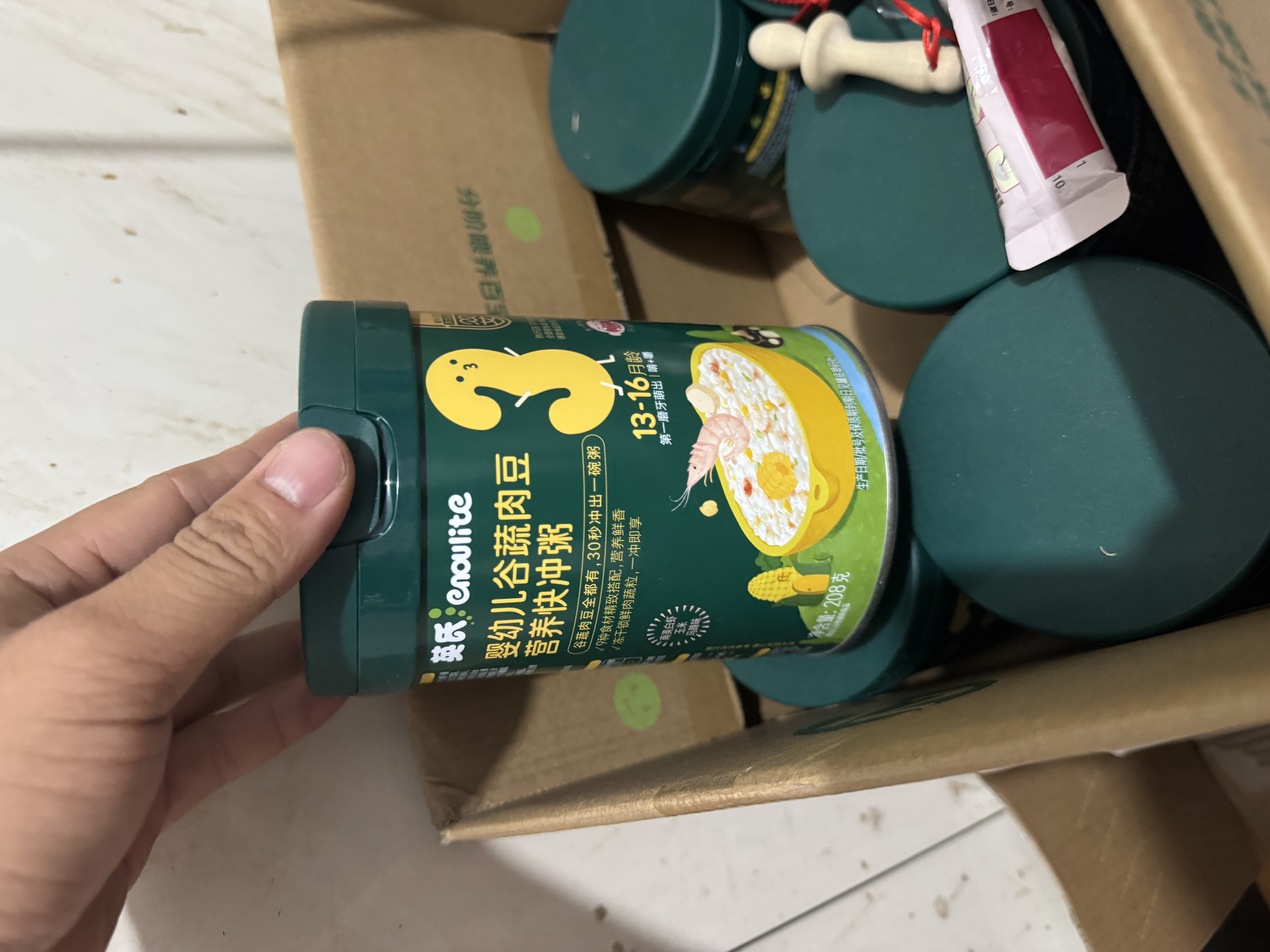 英氏婴幼儿米粉番茄牛肉南瓜加锌营养米粉宝宝辅食米糊228g10月+ 实拍图