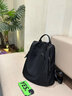 古梵缇（GUFANTI）韩版双肩包女 新款百搭大容量牛津布旅行背包生日实用礼物送老婆 黑色【可放12英寸笔记本】 实拍图