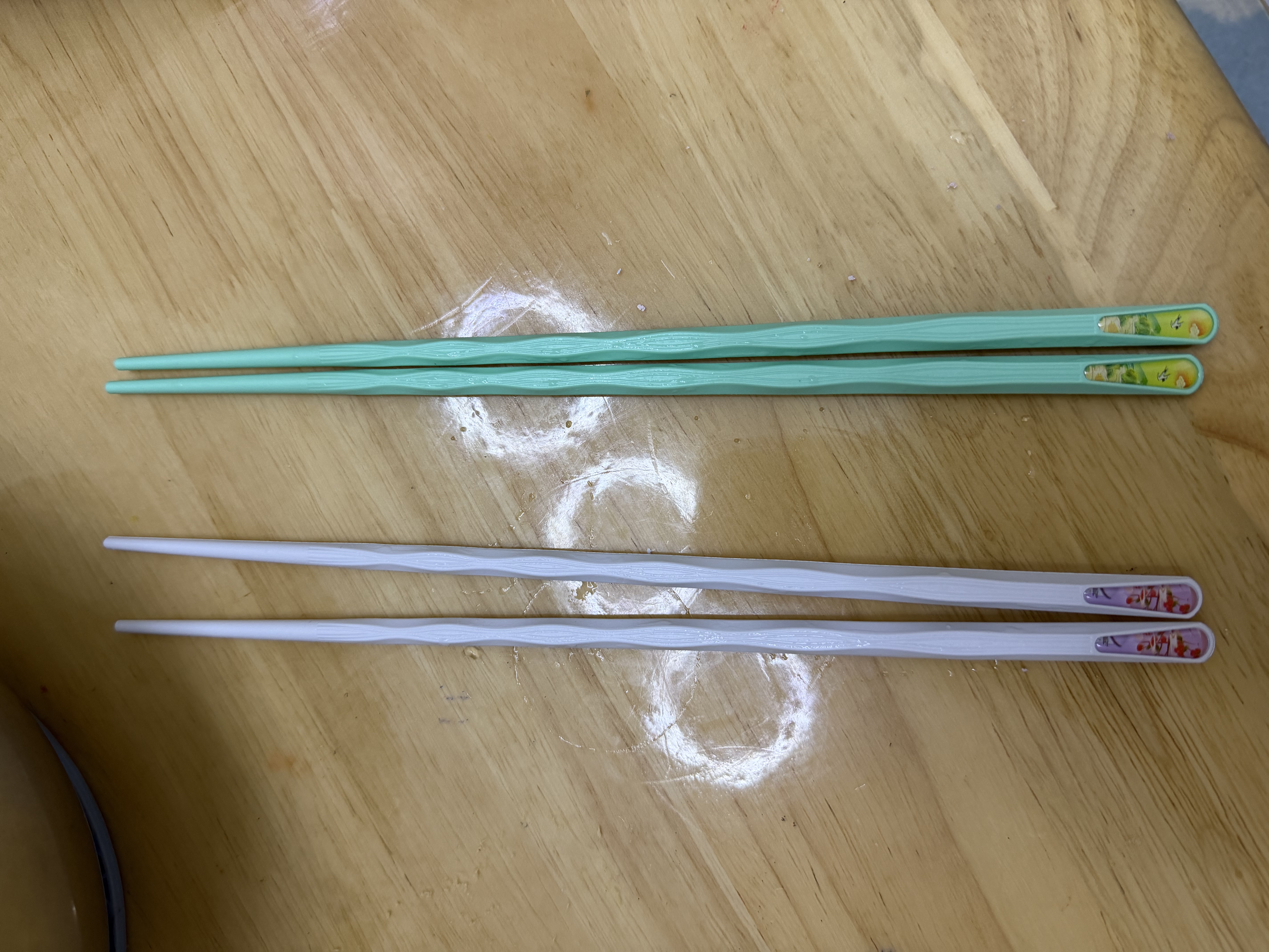 家用合金筷一人一筷耐高温无漆无蜡分餐家庭十色筷子 【体验装】2双 实拍图