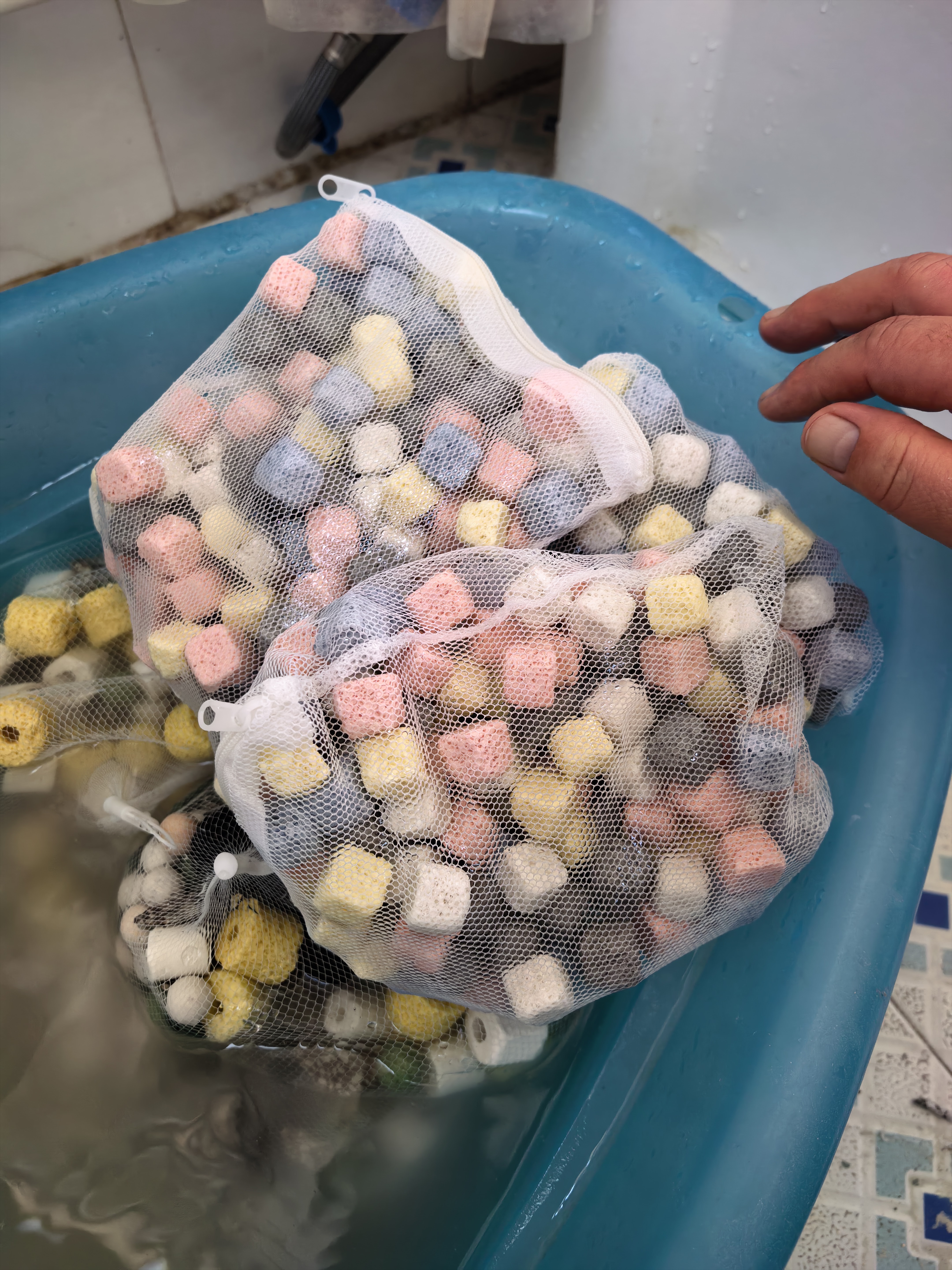 创宁鱼缸过滤材料3D益菌屋1斤装 陶瓷环细菌屋净水纳米石英球养鱼 实拍图