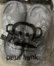 大嘴猴（paul frank）拖鞋男室内外情侣厚底软弹户外运动凉拖鞋深灰40-41PF683 实拍图