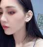 芯奢S999纯银耳钉女士2026新款耳环养耳洞素圈耳圈足银实心高级感耳饰 足银8MM【2只装】 【适合耳骨戴】假一赔十 实拍图